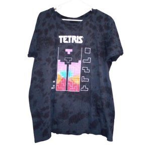 Tetris Graphic Shirt Top Plus Size 1X